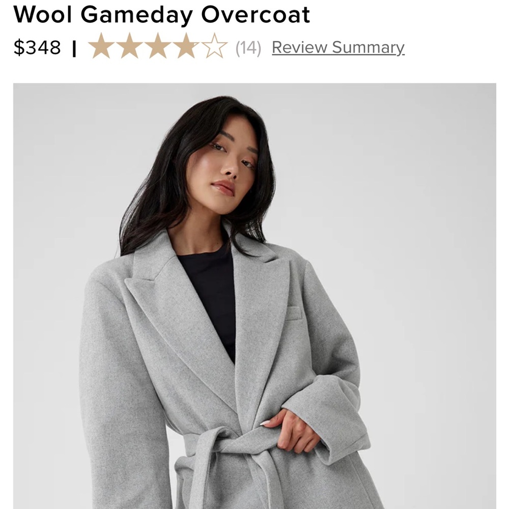 Alo wool gameday overcoat